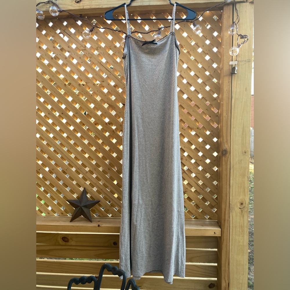 Le Lis Striped Black and White Maxi Dress